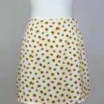 We Wore What  Satin Mini Slip Skirt Ditsy Floral Daisies Revolve Cottagecore M NWT Photo 3