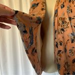 Topshop 8 Chateau Femme Print Satin Peach Kimono Jacket Topper Floral Photo 3