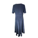 Laura Ashley  100% Silk Navy Long Dress Photo 4