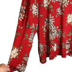 Est. 1946 Downtown Dream Radiant Red Metallic Floral Blouse Size 26/28W New! Photo 3
