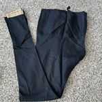 Embroidered party wear Indian long gown anarkali kurta 3 piece set Black Photo 9