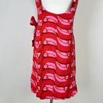 Farm Rio NOWT  Linen blend Copabanana Wrap Mini Dress Red Pink Size M Photo 12
