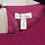 Monique Lhuillier ML by Elegant Purple Metallic Knit Long Sleeve Dress Size 10 Photo 7