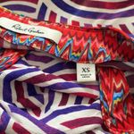 Robert Graham  Elizabeth Swirl Silk Print Blouse Sz XS Photo 7