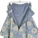 NWT Sofie The Label Blue THE RUMI STRAPLESS TIERED DRESS Floral Embroidered Sm S Photo 9