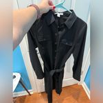 1901  Black Shirt Dress – Cinched Waist – Size XS Photo 4