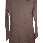 Kate Spade  Saturday Asymmetrical Slanted Dress Brown Long Sleeve Mini‎ Xsmall Xs Photo 0