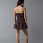 American Eagle  smocked strapless mini dress Photo 1
