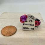 Handmade Halloween Tombstone Ring Size 7 Gray Photo 5
