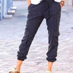 Sundance  Women's Black Eyelet Cargo Pants Size Small Bohemian Vacation Photo 0