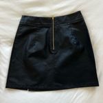 LIONESS  Rizzo Black Leather Mini Skirt Photo 2