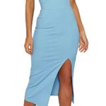 Amazon Blue Bodycon Midi Dress Photo 0