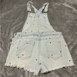 Tinseltown  Light Blue Overalls with Red Strawberry 🍓 Accents Photo 1