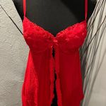 XOXO 🍒 RED ROSE BABYDOLL LINGERIE CAMISOLE TOP SIZE LARGE 🍒 Photo 0