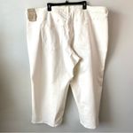 Madewell ‎ The Perfect Vintage Wide Leg Crop Jeans White 28W Photo 4