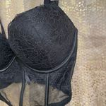 Victoria's Secret Victoria’s Secret Black Rhinestone Strap Pushup Corset Bra Top 34DD Photo 3