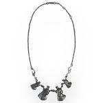 Vintage 925 Sterling Silver Egyptian Cleopatra Head Charm Necklace 19” Photo 6