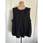 Madewell  Sleeveless Crewneck Bubble Top Black Size L NU852 Photo 1
