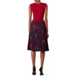 Sachin + Babi  Crossover Pleated Floral Midi Dress Size 10 Photo 1