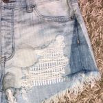 American Eagle  distressed vintage high rise festival shorts light wash size 6​​ Photo 1