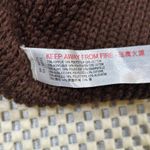 EUC Free People FP Beach Knit Halter Crop Top Sleeveless Wrap Tie Brown Small Photo 5