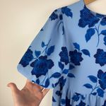 Sugar Lips  Skyline Floral Papillon‎ Puff Sleeve Midi Dress Size XS Blue Cottage Photo 2