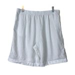 J.Jill Shorts 100% Pure Linen White Pull On Pockets Cuffed Women’s Size Large Photo 2