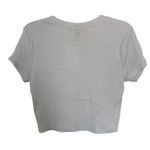 Forever 21  Baby Blue Cropped Baby Short Sleeve Hawaii Graphic Print Top Large Photo 1