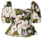 Maje  Loflower Puff Sleeve Top Size 2/M Photo 4