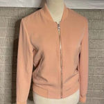Bagatelle  Women's Peach Bomber Jacket Size S Full Zip Casual Lightweight Photo 0