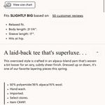 J.Crew  Alpaca-blend oversized sweater T-shirt in black Photo 1