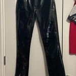 💙💖 NWT Simon Miller Black Vegan Leather Wet Look Straight Leg Pants Size 24 Photo 2