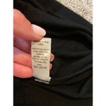 Michael Stars  Black Ribbed Boat Neck Cut Out Long Sleeve Top OS Photo 3