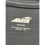 Avia Active Athletic Top Long Sleeve Logo Size M Round Neck Gray NWT Ruching Photo 1