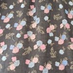 Lucky Brand  Gray Floral Relaxed Button Through Blouse Size XS Photo 3