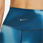 Womens New  Nike Yoga Dri-FIT Marina Blue High-Waist Leggings Photo 3