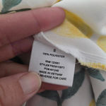 Hippie Rose  Lemon Print Twist Front Blouse Size Small Photo 6