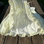 Miami Yellow Striped Sundress with Tie Straps | Size L Photo 6