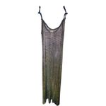 Free People  Filter Finish Mesh Embellished Slip Maxi Dress Women's M Blue Photo 2