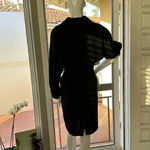 None Vintage tuxedo style black dress size 42 or about a us 6 wool Photo 2