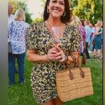 H&M NWT  Puff-sleeved wrap dress Animal Print Sz S Photo 4