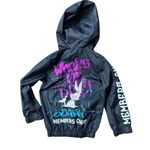 Looney Tunes Members Only Jacket Full Zip Graphic Print Black Blue kids Size 4 Photo 1