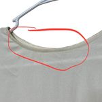 Reformation  Ivory Virginia Top Long Necklace Sleeves Blouse Womens Size L Flawed Photo 9