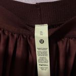 Lululemon Maroon Satin Pleated Midi Skirt XL NWOT Photo 1