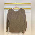 Women’s tan brown knit sweater, large Photo 1