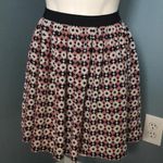J.Crew silk diamond print navy & pink skate skirt Photo 1