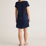 Quince NEW!  Navy Blue Washable Stretch Silk Tee Dress Size XS Photo 2