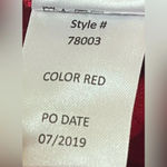 The Vermont Country Store Wide Wale maroon Corduroy Zip Front Vest, Size Medium Red Photo 3