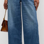 Triarchy  Medium Indigo Wide Leg Organic Cotton Jeans High Rise Ms Fonda Photo 0