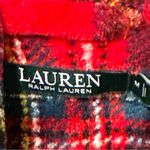 Ralph Lauren Lauren  Red Green Plaid Christmas Belted Fleece Robe Size Medium Photo 2